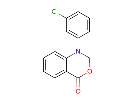 1-(3-chloro-phenyl)-1,2-dihydro-benzo[<i>d</i>][1,3]oxazin-4-one