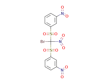 Molecular Structure of 62283-42-5 (Benzene, 1,1'-[(bromonitromethylene)bis(sulfonyl)]bis[3-nitro-)