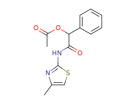 2-acetoxy-<i>N</i>-(4-methyl-thiazol-2-yl)-2-phenyl-acetamide