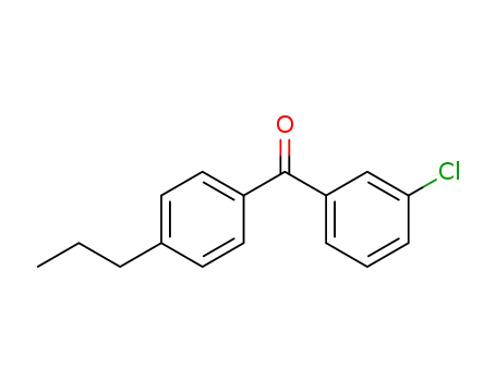 Molecular Structure of 64358-13-0 (3-CHLORO-4'-N-PROPYLBENZOPHENONE)