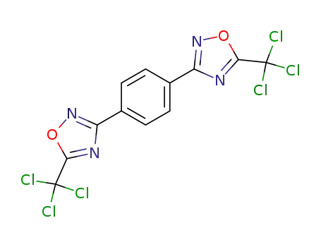 5,5'-bis-trichloromethyl-3,3'-<i>p</i>-phenylene-bis-[1,2,4]oxadiazole