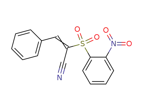 2-(2-nitro-benzenesulfonyl)-3-phenyl-acrylonitrile