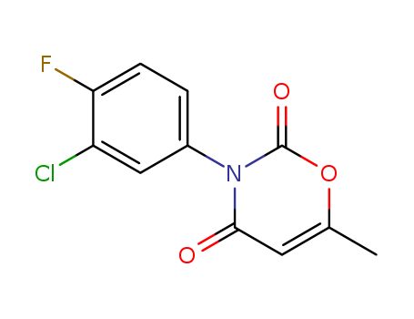 2H-1,3-Oxazine-2,4(3H)-dione, 3-(3-chloro-4-fluorophenyl)-6-methyl-