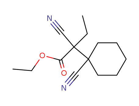 (+/-)-2-Cyan-2-<1-cyan-cyclohexyl>-buttersaeure-aethylester