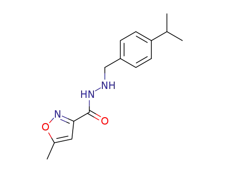 5- 메틸 -3- 이속 사졸 카르 복실 산 2- (p- 이소 프로필 벤질) 히드라 지드