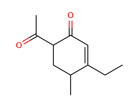 6-Acetyl-3-ethyl-4-methyl-cyclohex-2-en-1-on