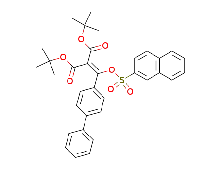 2-[Biphenyl-4-yl-(naphthalene-2-sulfonyloxy)-methylene]-malonic acid di-tert-butyl ester