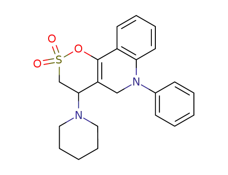 6-phenyl-4-(piperidin-1-yl)-3,4,5,6-tetrahydro[1,2]oxathiino[5,6-c]quinoline 2,2-dioxide