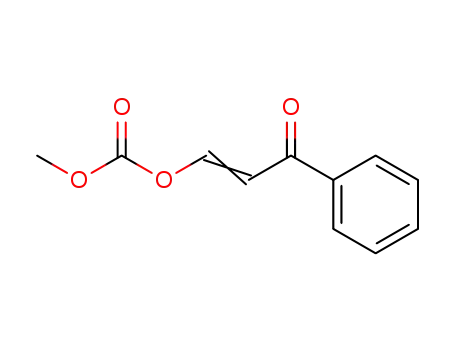Kohlensaeure-(2-benzoyl-vinylester)-methylester vom F:61grad