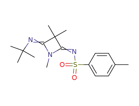 N-[4-[(E)-tert-Butylimino]-1,3,3-trimethyl-azetidin-(2E)-ylidene]-4-methyl-benzenesulfonamide
