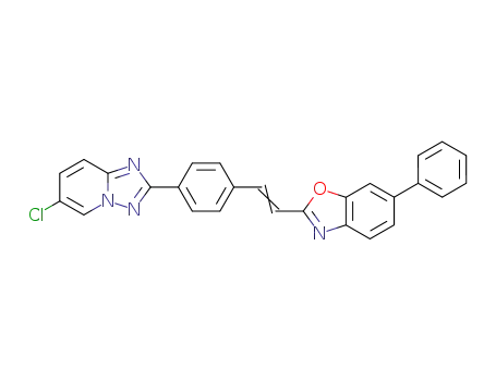 [1,2,4]Triazolo[1,5-a]pyridine,
6-chloro-2-[4-[2-(6-phenyl-2-benzoxazolyl)ethenyl]phenyl]-