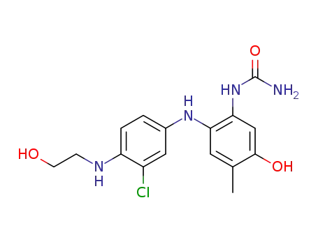 {2-[3-Chloro-4-(2-hydroxy-ethylamino)-phenylamino]-5-hydroxy-4-methyl-phenyl}-urea
