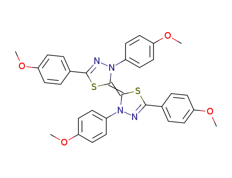 3,5,3',5'-tetrakis-(4-methoxy-phenyl)-3<i>H</i>,3'<i>H</i>-[2,2']bi[1,3,4]thiadiazolylidene
