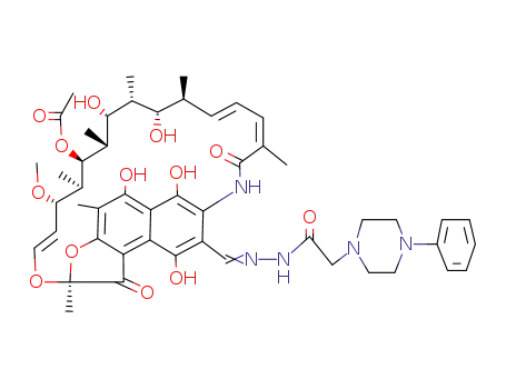 3-({[(4-phenyl-piperazin-1-yl)-acetyl]-hydrazono}-methyl)-rifamycin