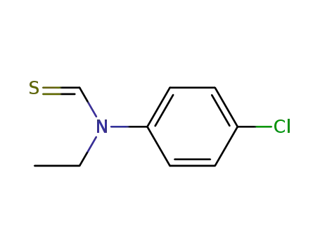 Molecular Structure of 35517-81-8 (N-(4-Chloro-phenyl)-N-ethyl-thioformamide)