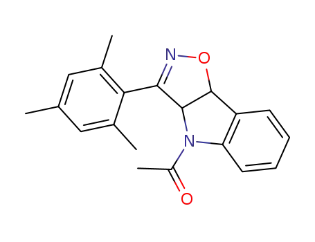 4H-Isoxazolo[4,5-b]indole,
4-acetyl-3a,8b-dihydro-3-(2,4,6-trimethylphenyl)-