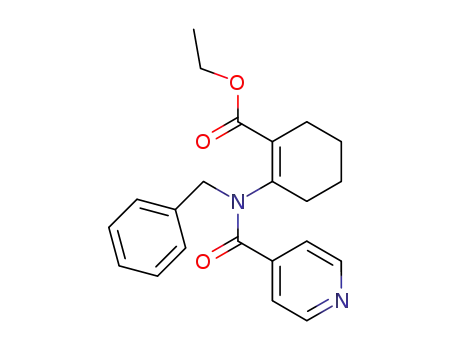 2-[Benzyl-(pyridine-4-carbonyl)-amino]-cyclohex-1-enecarboxylic acid ethyl ester