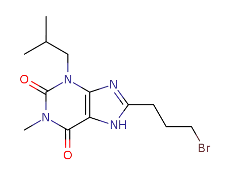 1H-Purine-2,6-dione,
8-(3-bromopropyl)-3,7-dihydro-1-methyl-3-(2-methylpropyl)-