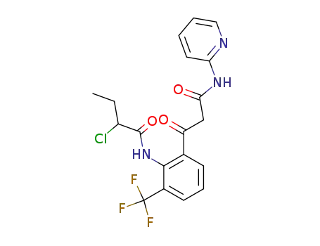 2-Chloro-N-{2-[2-(pyridin-2-ylcarbamoyl)-acetyl]-6-trifluoromethyl-phenyl}-butyramide