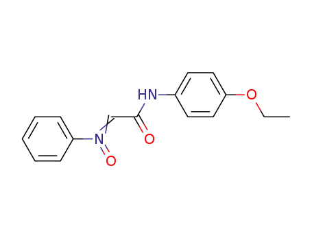 Molecular Structure of 59159-55-6 (Acetamide, N-(4-ethoxyphenyl)-2-(oxidophenylimino)-)