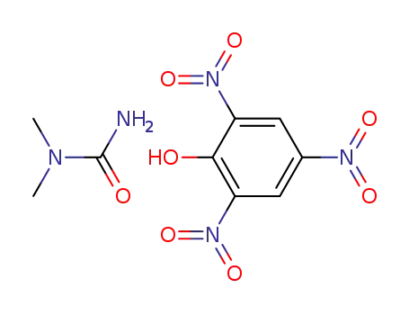 Molecular Structure of 87448-62-2 (picric acid ; picrate of <i>N,N</i>-dimethyl-urea)