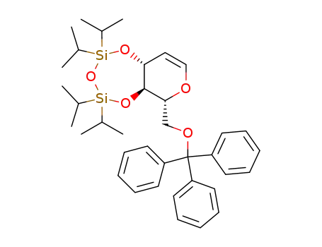 (1R,4aR,9aR)-6,6,8,8-Tetraisopropyl-1-trityloxymethyl-4a,9a-dihydro-1H-2,5,7,9-tetraoxa-6,8-disila-benzocycloheptene