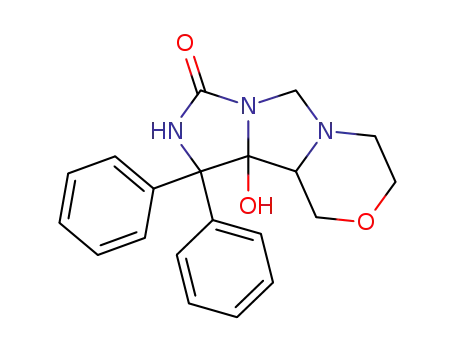5-hydroxy-3,3-diphenyl-11-oxa-4,6,8-triazatricyclo<6.4.0.0<sup>2,6</sup>>dodecan-5-one