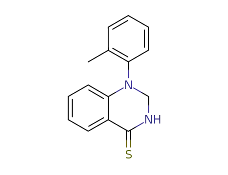 Molecular Structure of 90070-89-6 (4(1H)-Quinazolinethione, 2,3-dihydro-1-(2-methylphenyl)-)