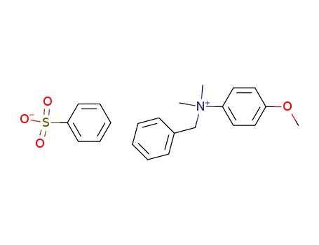 Molecular Structure of 88801-98-3 (Benzenemethanaminium, N-(4-methoxyphenyl)-N,N-dimethyl-,
benzenesulfonate)