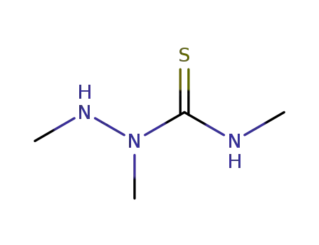 Molecular Structure of 21076-59-5 (Hydrazinecarbothioamide, N,1,2-trimethyl-)