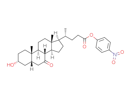 Molecular Structure of 85359-00-8 (p-nitrophenyl 7-dehydrochenodeoxycholate)