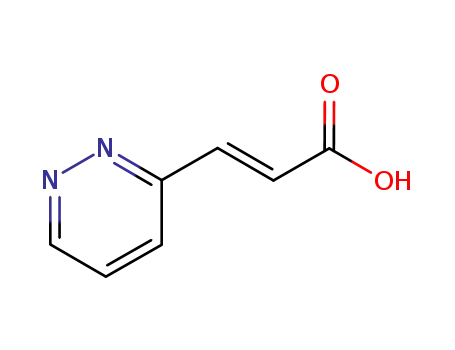 Molecular Structure of 123530-64-3 (3-(Pyridazin-3-yl)acrylic acid)