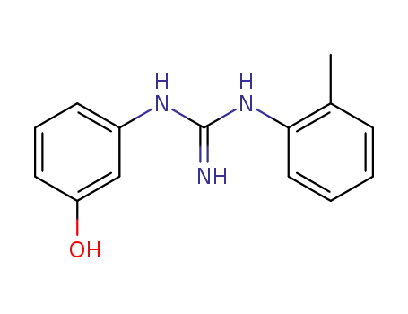 Molecular Structure of 128413-44-5 (N-(3-Hydroxy-phenyl)-N'-o-tolyl-guanidine)