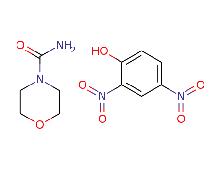 Molecular Structure of 87448-68-8 (2,4-Dinitro-phenol; compound with morpholine-4-carboxylic acid amide)