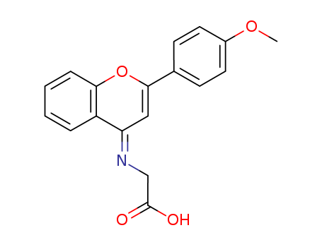 Glycine, N-[2-(4-methoxyphenyl)-4H-1-benzopyran-4-ylidene]-