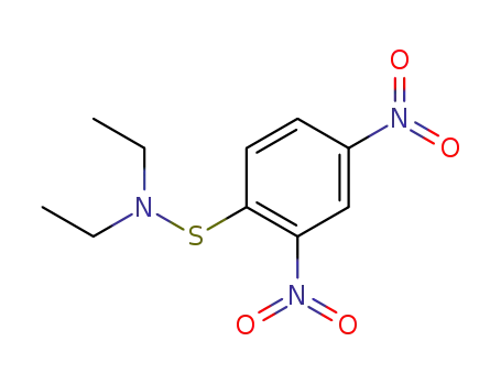 Molecular Structure of 118063-39-1 (S-(2,4-Dinitro-phenyl)-N,N-diethyl-thiohydroxylamine)
