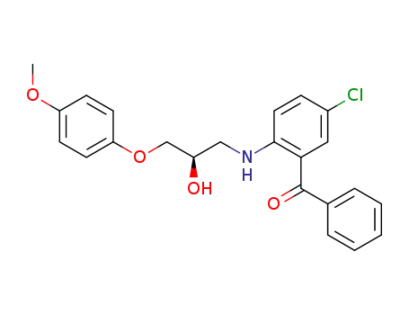 Methanone,
[5-chloro-2-[[2-hydroxy-3-(4-methoxyphenoxy)propyl]amino]phenyl]phen
yl-, (R)-