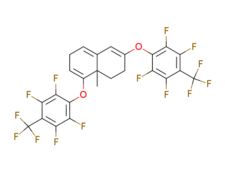 8a-methyl-3,8-bis-<2,3,5,6-tetrafluoro-4-(trifluoromethyl)phenoxy>-1,2,6,8a-tetrahydronaphthalen