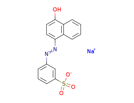 Benzenesulfonic acid, 3-[(4-hydroxy-1-naphthalenyl)azo]-, monosodium
salt