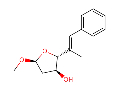 (2R,3S,5S)-5-Methoxy-2-((E)-1-methyl-2-phenyl-vinyl)-tetrahydro-furan-3-ol