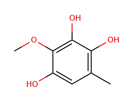 Molecular Structure of 703-45-7 (2-Methoxy-5-methyl-1,3,4-benzenetriol)