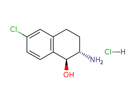 Molecular Structure of 66361-36-2 (2-AMINO-6-CHLORO-1,2,3,4-TETRAHYDRO-NAPHTHALEN-1-OL HYDROCHLORIDE)