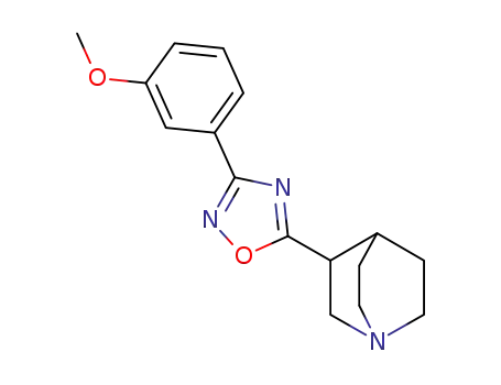 1-Azabicyclo[2.2.2]octane,
3-[3-(3-methoxyphenyl)-1,2,4-oxadiazol-5-yl]-