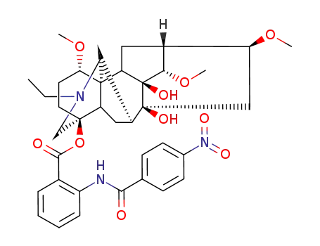 N-deacetyl-N-p-nitrobenzoyllappaconitine