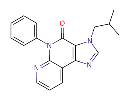 4H-Imidazo(4,5-c)(1,8)naphthyridin-4-one, 3,5-dihydro-3-(2-methylpropyl)-5-phenyl-