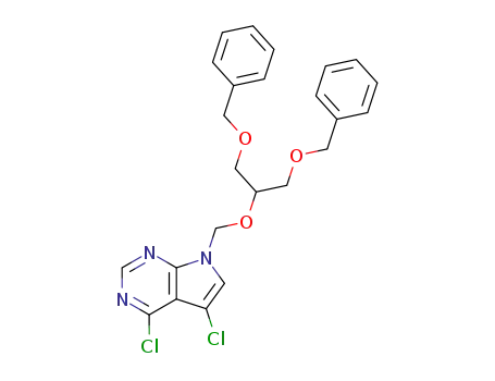 7-(2-Benzyloxy-1-benzyloxymethyl-ethoxymethyl)-4,5-dichloro-7H-pyrrolo[2,3-d]pyrimidine