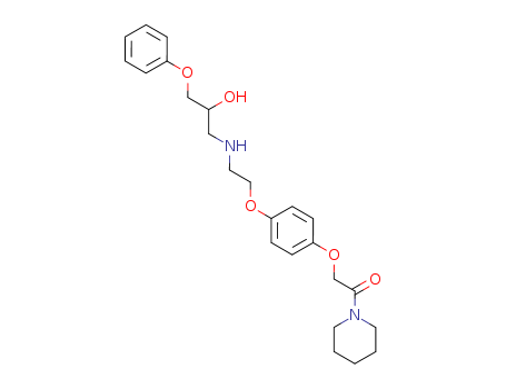 Piperidine, 1-[[4-[2-[(2-hydroxy-3-phenoxypropyl)amino]ethoxy]phenoxy]acetyl]-