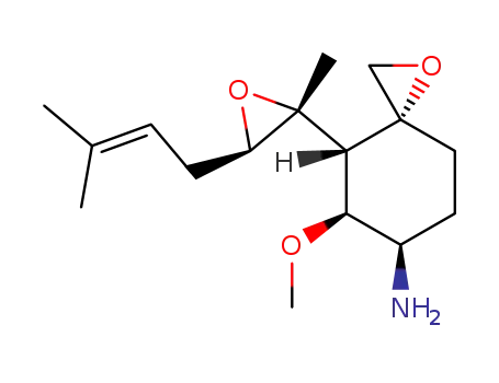 Molecular Structure of 132746-71-5 (6-amino-6-deoxyfumagillol)