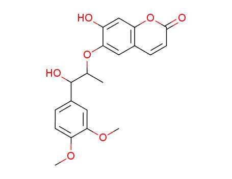 2H-1-Benzopyran-2-one,
6-[2-(3,4-dimethoxyphenyl)-2-hydroxy-1-methylethoxy]-7-hydroxy-