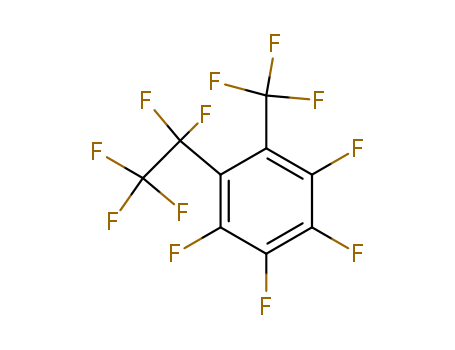Molecular Structure of 111864-94-9 (Benzene, 1,2,3,4-tetrafluoro-5-(pentafluoroethyl)-6-(trifluoromethyl)-)